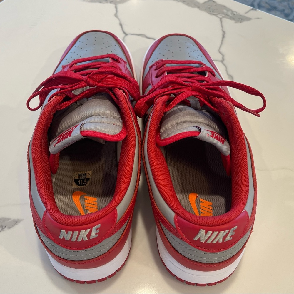 Nike UNLV Dunk Low Retro Sneakers Grey / White / Red  Men’s 11.5 - Picture 10 of 16